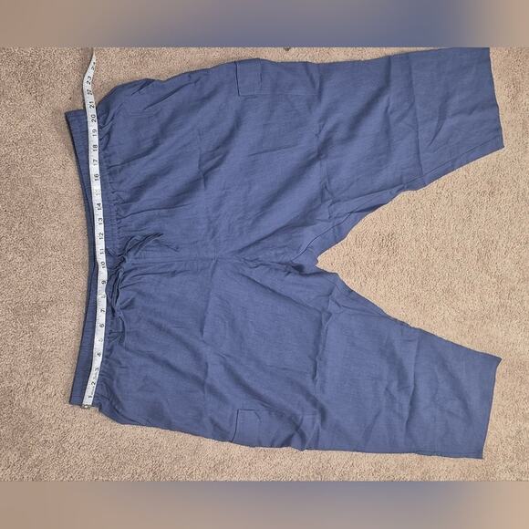New York & Company | NWT | Blue Linen Capri Pants | XXL - Picture 4 of 8